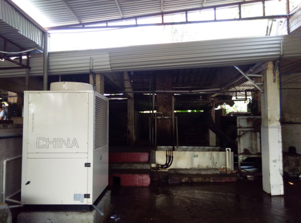 海南安定縣龍門屠宰場(chǎng)空氣能熱水項(xiàng)目